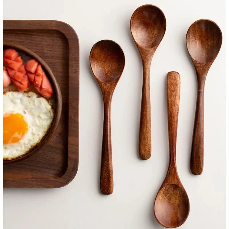 Premium Wooden Eating Spoons (4 set) - Urban Jiko