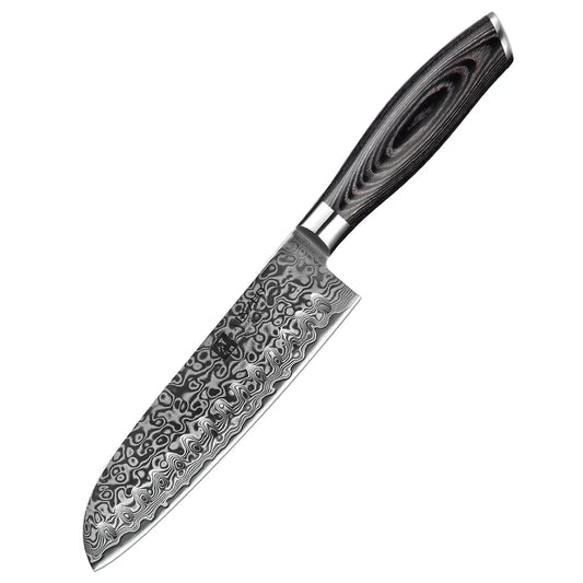 Couteau santoku de chef en acier forgé