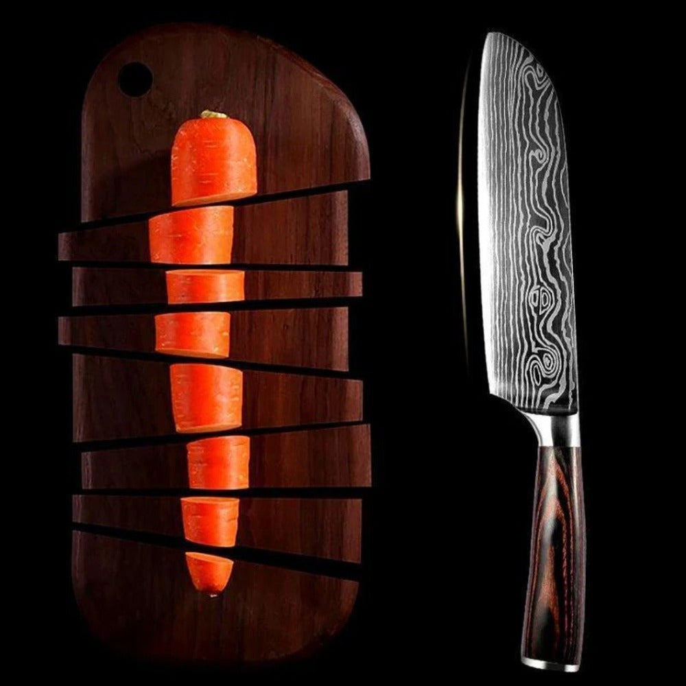 Set de couteaux de cuisine - Lames en acier inoxydable Set de couteaux de chef