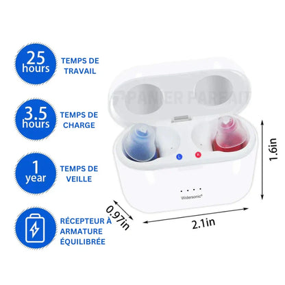 N°1 des Appareils Auditifs Invisibles – V30 Rechargeable et Discret