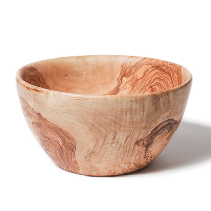 Elegant Berard Olivewood Ceramic Salad Bowl with rustic touch
