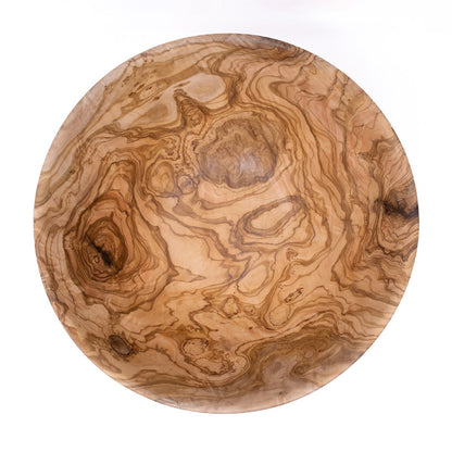 Exquisite Handcrafted Olivewood Large Salad Bowl, Limited Edition, ideal for formal and casual gatherings.