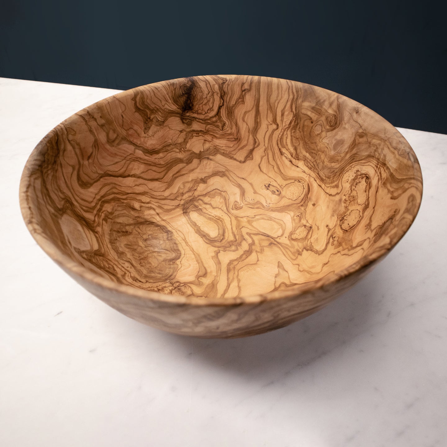 Stunning Handcrafted Olivewood Large Salad Bowl, Limited Edition design for a sophisticated dining experience.