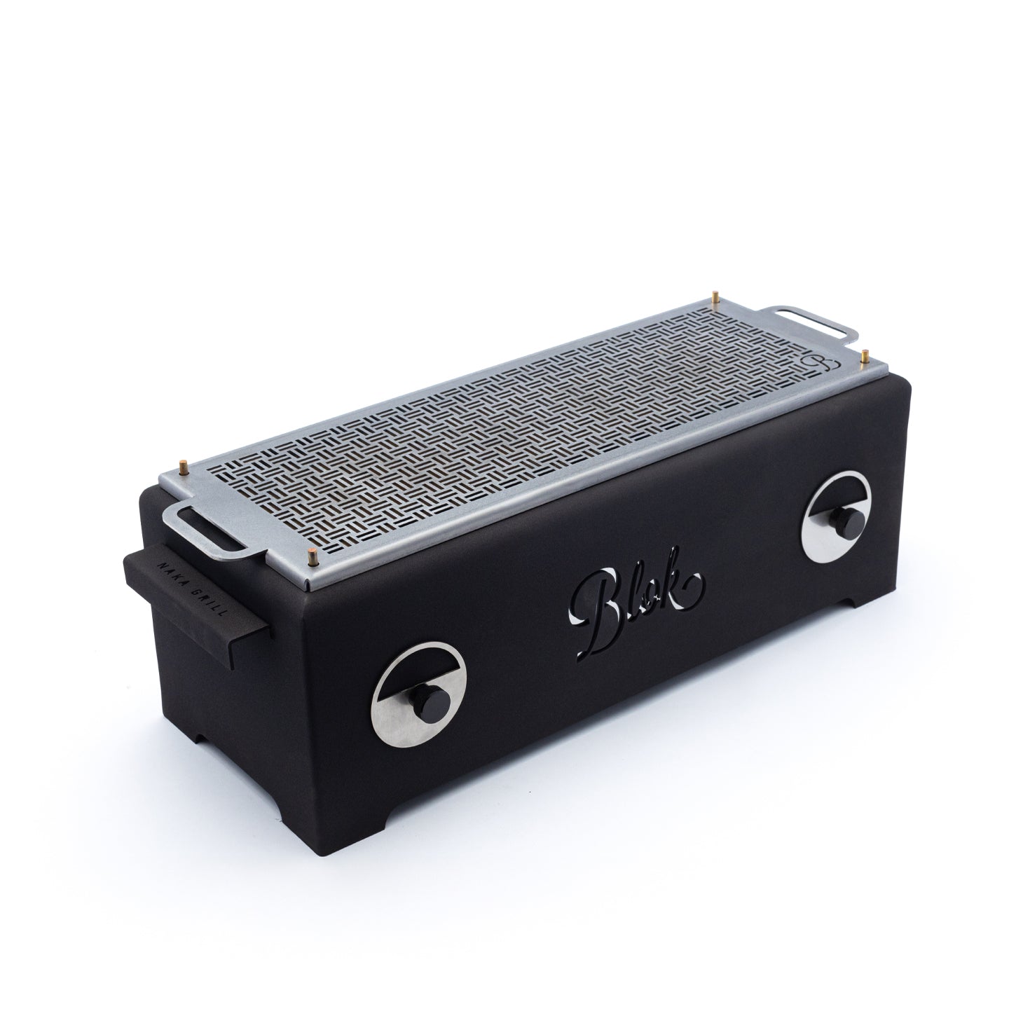 Black Blok Naka outdoor table grill for cooking and entertaining