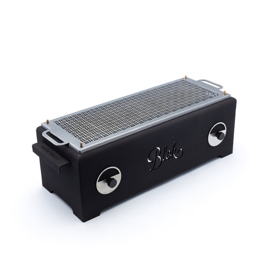 Black Blok Naka outdoor table grill for cooking and entertaining