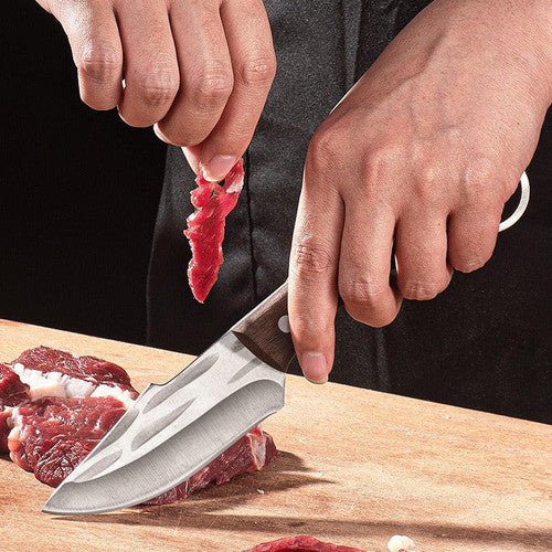 Couteau À Viande Avec Étui En Cuir