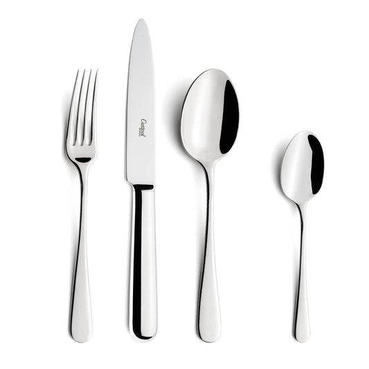 Polished Silver Cutlery Set by Cutipol Atlantico