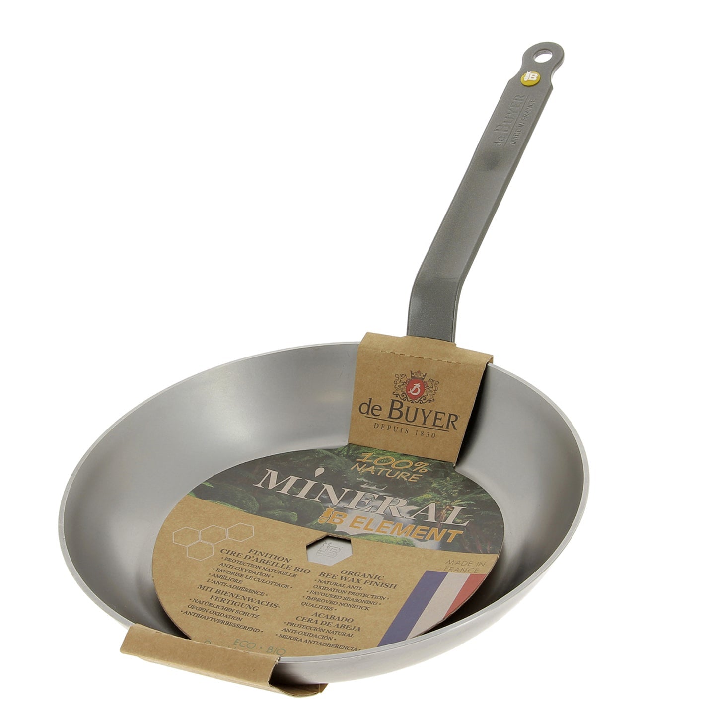 De Buyer Mineral B non-stick cookware for frying pan with effortless food release