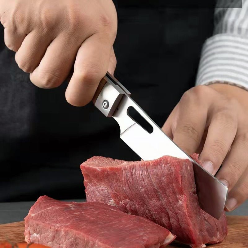 Couteau de chef pliant pour la cuisine - le camping et le barbecue