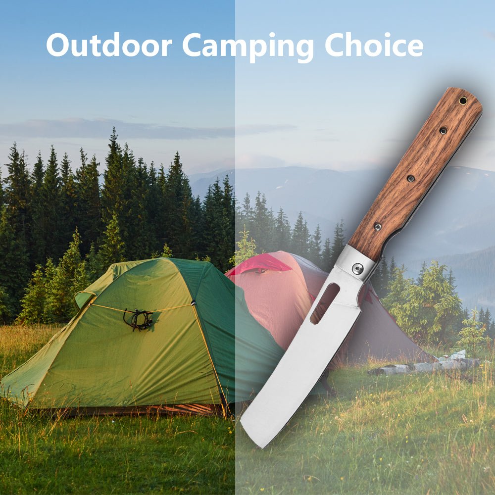 Couteau de chef pliant pour la cuisine - le camping et le barbecue