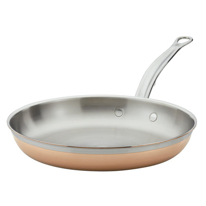 High-quality Hestan CopperBond Copper Frying Pan for induction cooking, ideal for chefs and home cooks