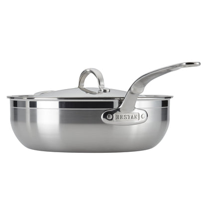 Hestan ProBond Essential Non-Stick Cookware Pan with Lid, ideal for chefs and home cooks alike