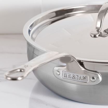 Hestan ProBond Essential Non-Stick Cookware Pan with Lid, perfect for everyday cooking and cooking techniques