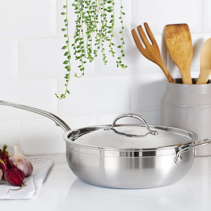 Hestan ProBond Essential Non-Stick Cookware Pan with Lid, featuring durable ProBond non-stick technology