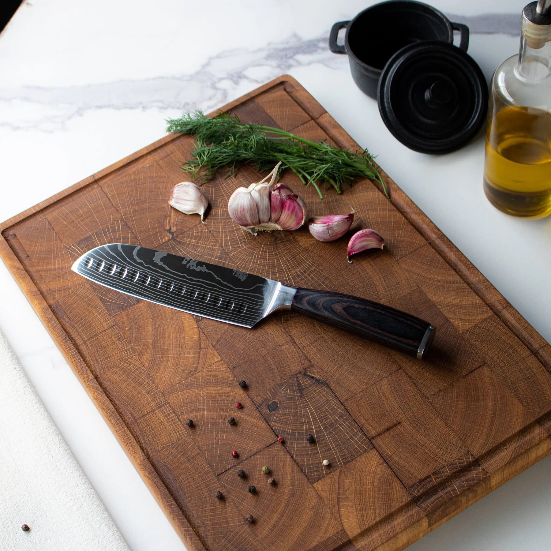 Couteau Santoku - Chef Tanaka - Forest Wood