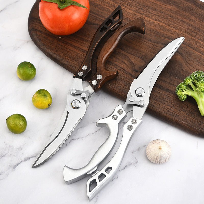 Ciseaux de cuisine polyvalents en acier inoxydable pour usage intensif