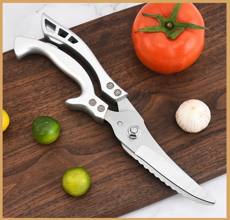 Ciseaux de cuisine polyvalents en acier inoxydable pour usage intensif