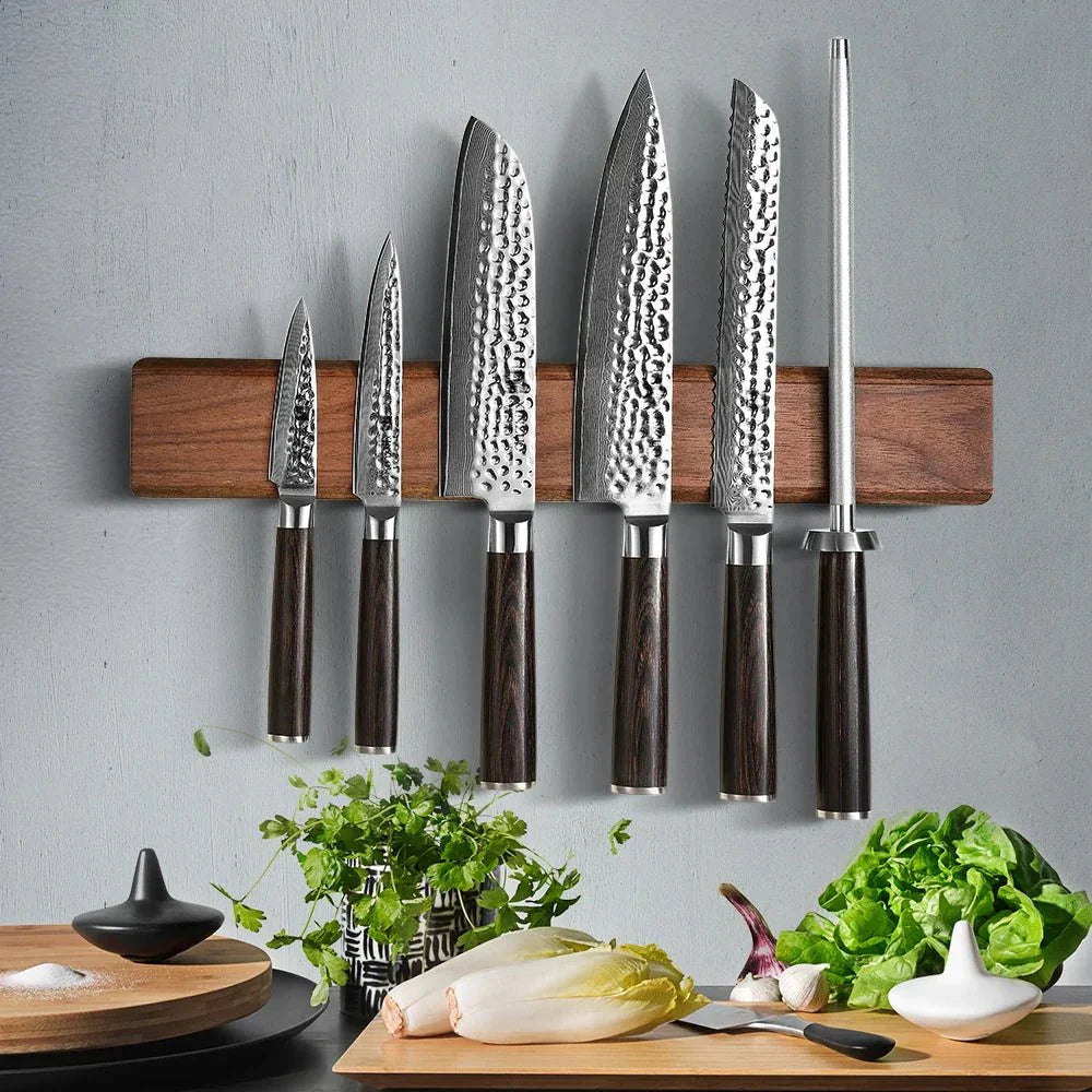 Porte Couteau Magnétique en Bois