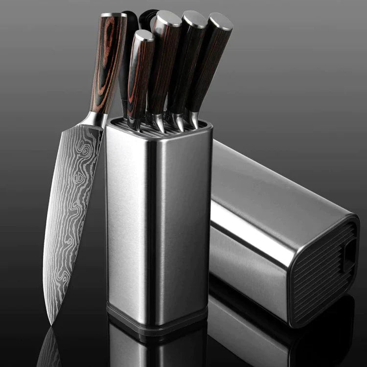 Couteaux de cuisine japonais professionnels en acier inoxydable